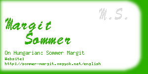 margit sommer business card